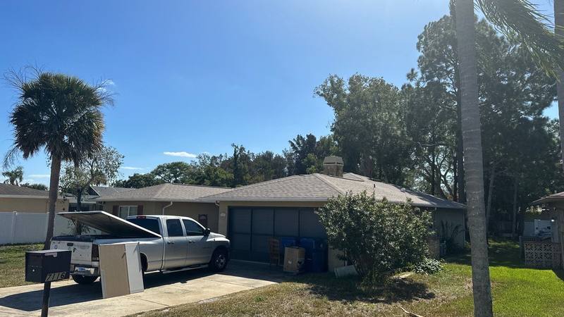 residential roof replacement by Hloska Roofing in Port Richey