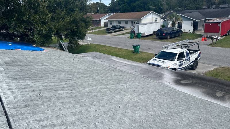 residential roof replacement by Hloska Roofing in Zephyrhills