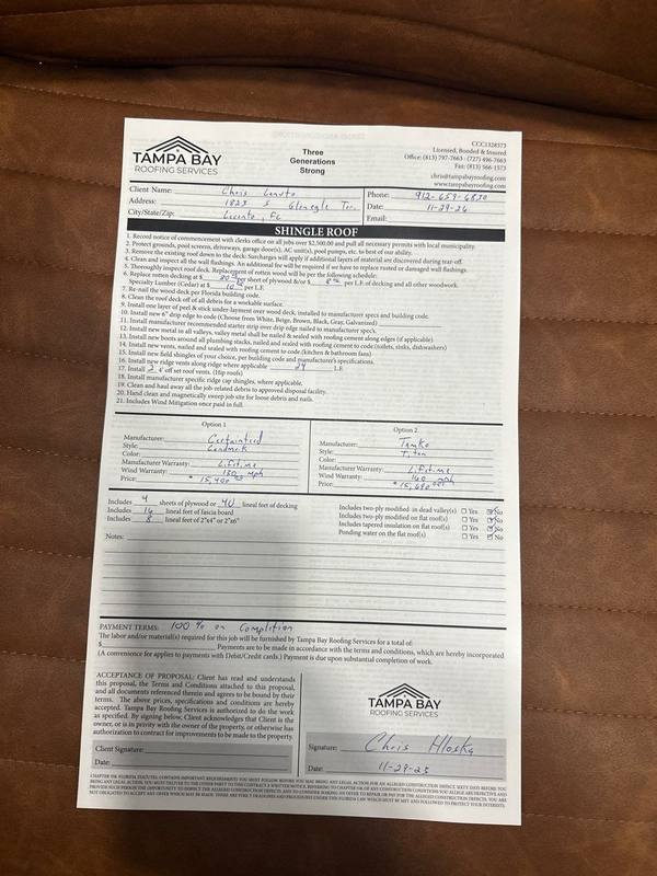 residential roof replacement by Hloska Roofing in Lecanto