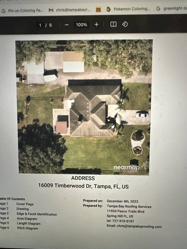 completed roofing project in Tampa FL