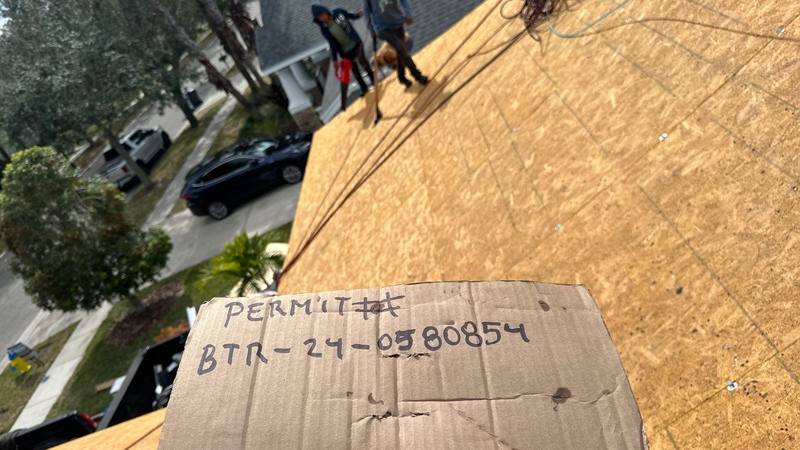 roofing project near Bending Creek Pl in Tampa