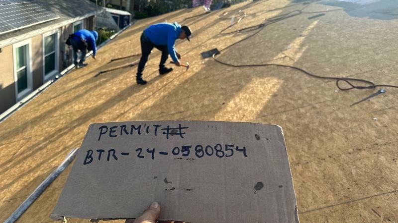 roofing project near Bending Creek Pl in Tampa