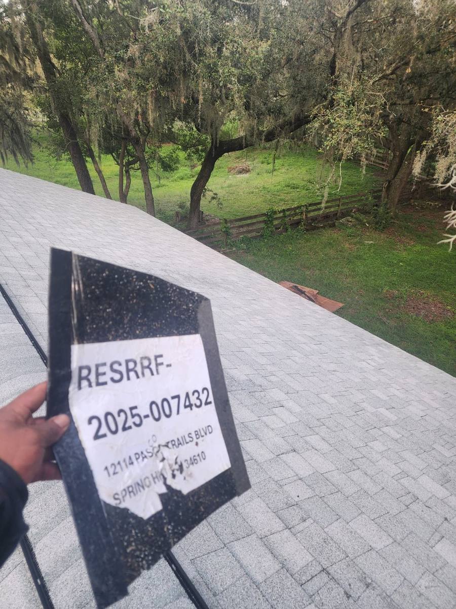 shingle roof replacement in Spring Hill, Florida