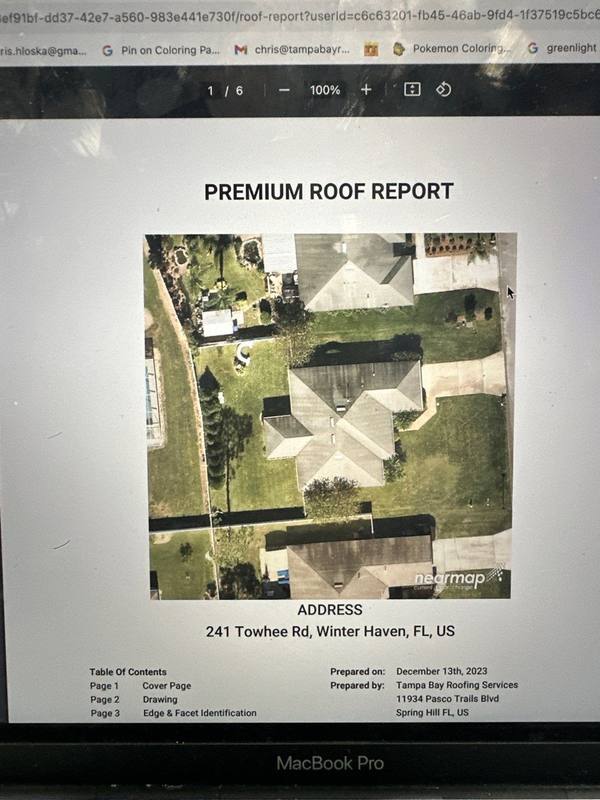 roofing project near Towhee Rd in Winter Haven
