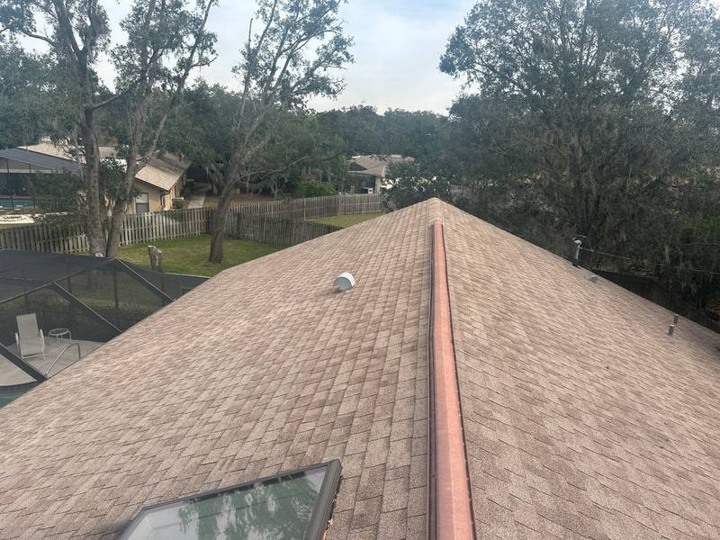 completed roofing project in Spring Hill FL