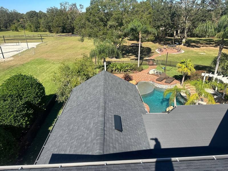 completed roofing project in Lutz FL