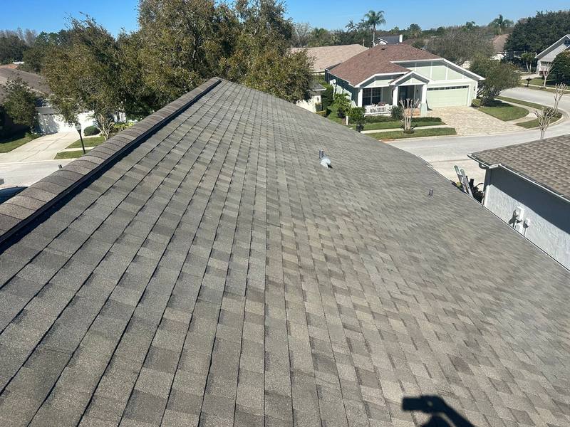completed roofing project in Lutz FL