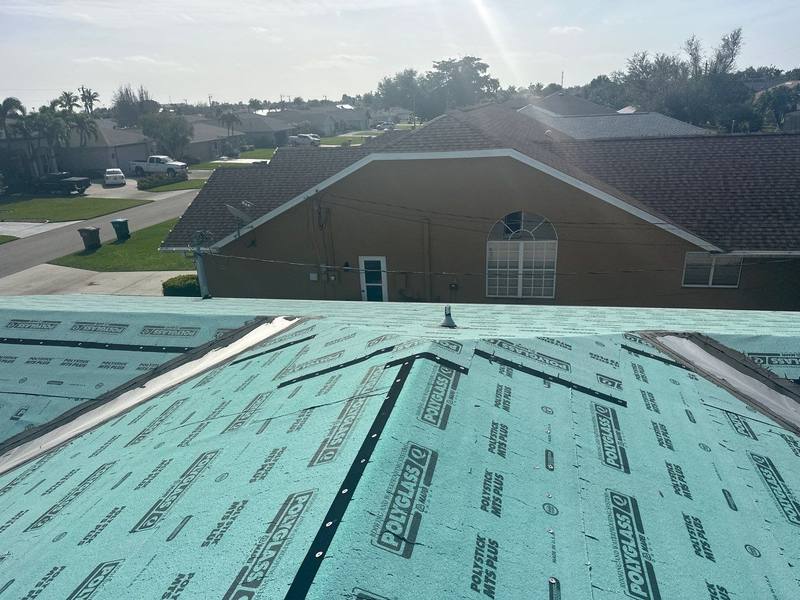 roofing project near SE 12th Pl in Cape Coral