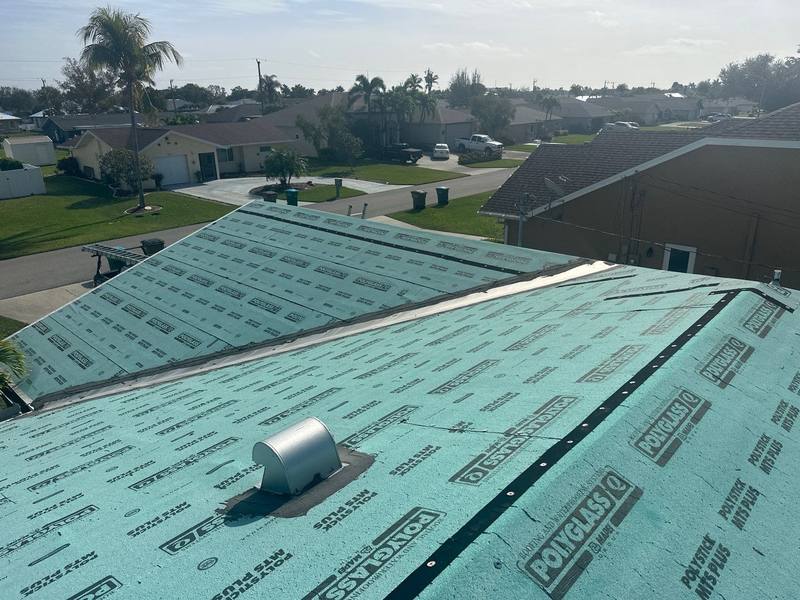 roofing project near SE 12th Pl in Cape Coral