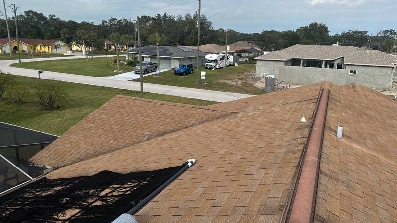 residential roof replacement by Hloska Roofing in Spring Hill