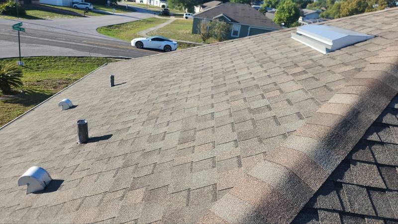 residential roof replacement by Hloska Roofing in Spring Hill