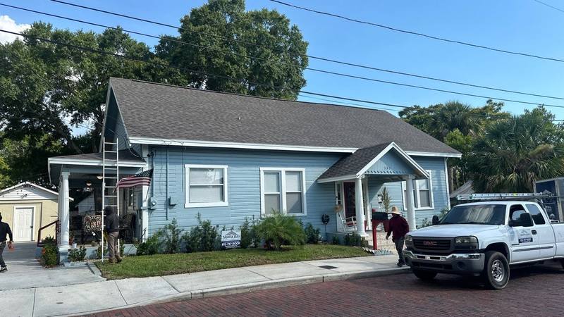 residential roof replacement by Hloska Roofing in Tarpon Springs