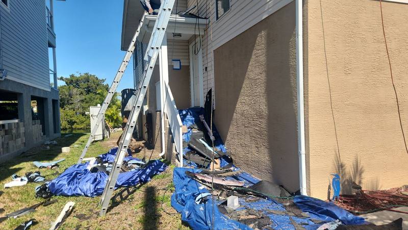 residential roof replacement by Hloska Roofing in Hernando Beach
