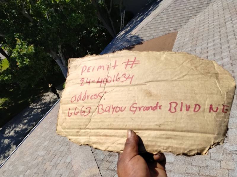 roofing project near Bayou Grande Blvd NE in St. Petersburg