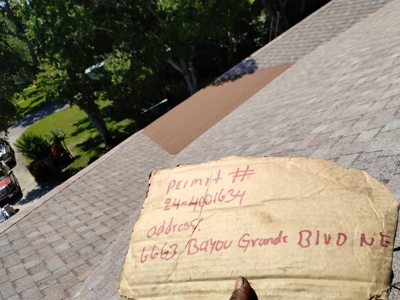 roofing project near Bayou Grande Blvd NE in St. Petersburg