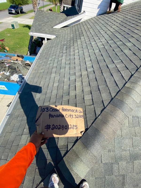 completed roofing project in Panama City Beach FL