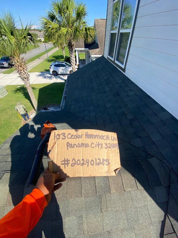completed roofing project in Panama City Beach FL