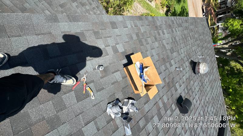 completed roofing project in St. Petersburg FL