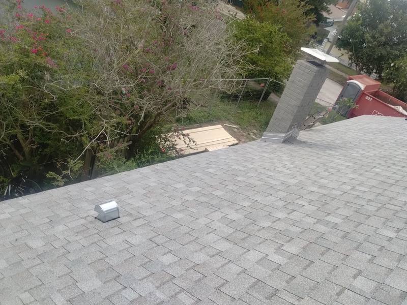 completed roofing project in St Petersburg FL