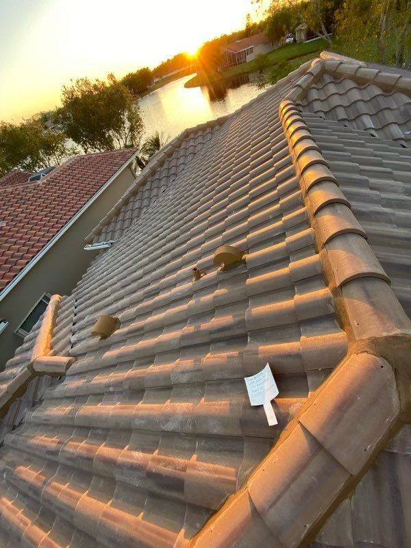 completed roofing project in Wellington FL