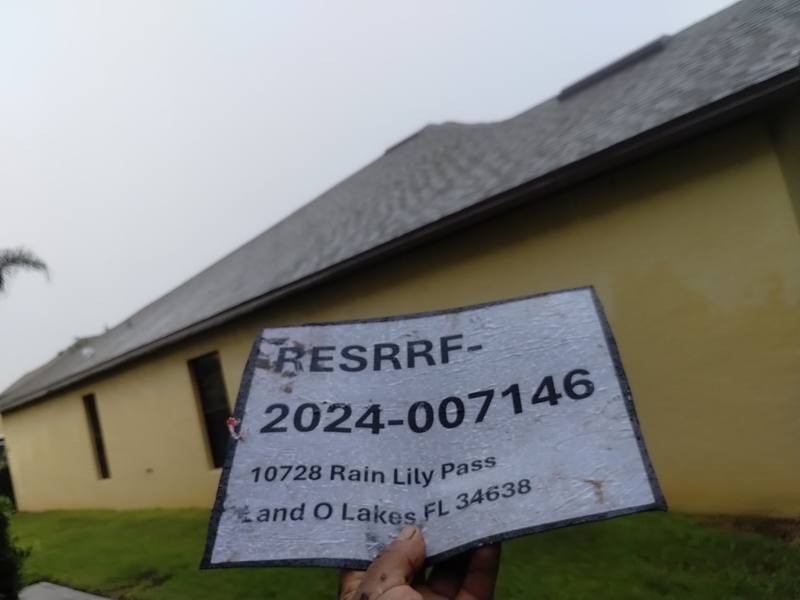completed roofing project in Land O' Lakes FL