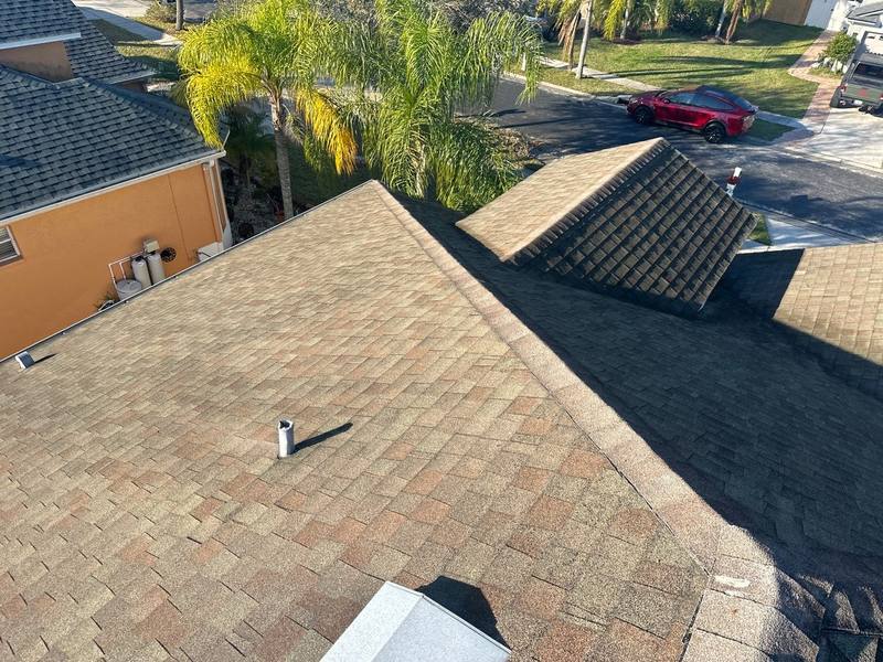 completed roofing project in Wesley Chapel FL