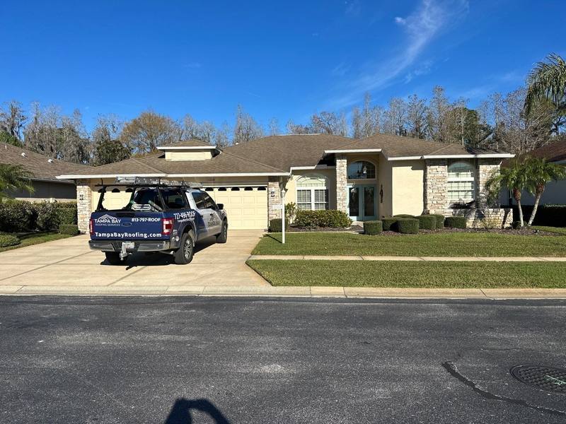 completed roofing project in Trinity FL