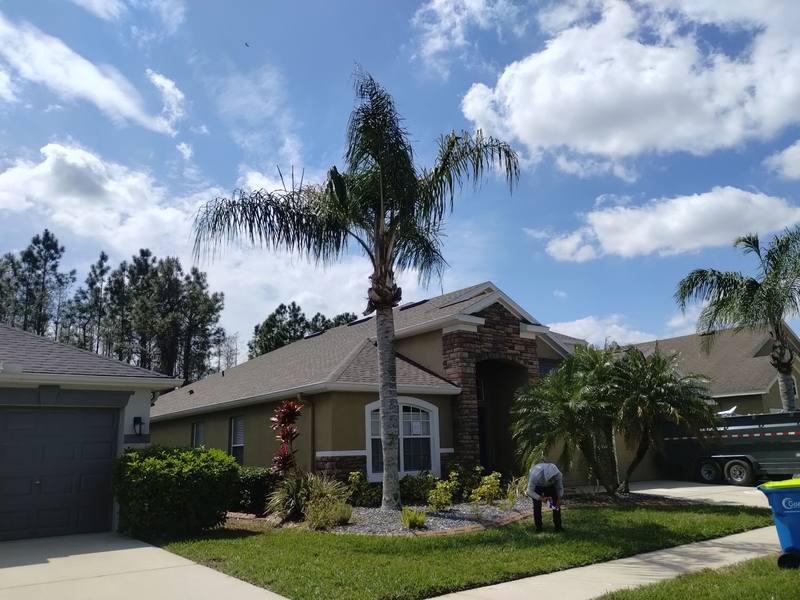 completed roofing project in Wesley Chapel FL