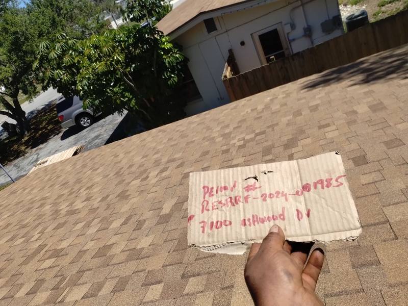 roofing project near Ashwood Dr in Port Richey