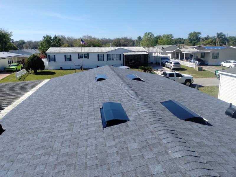 residential roof replacement by Hloska Roofing in Zephyrhills