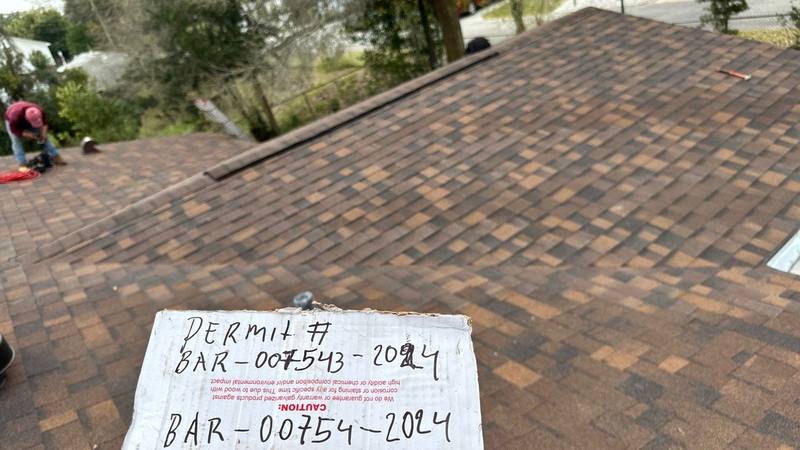 completed roofing project in Zephyrhills FL