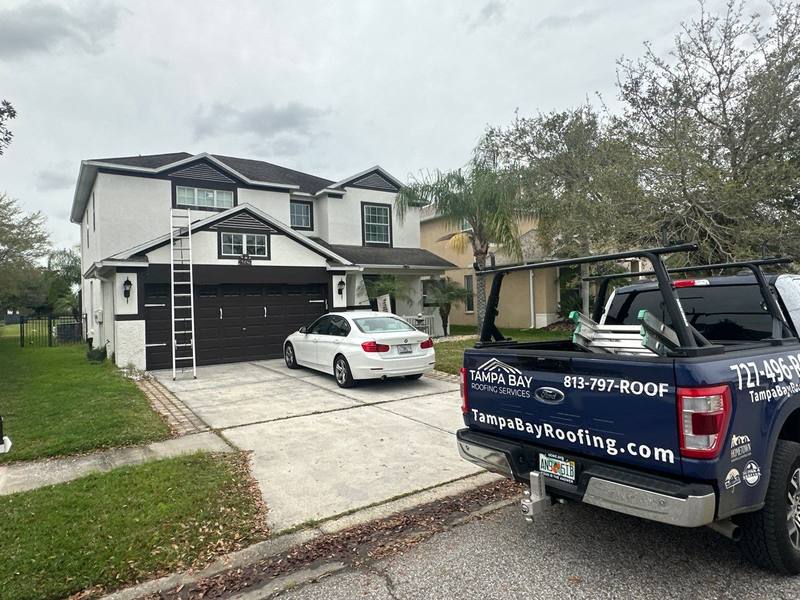 completed roofing project in Wesley Chapel FL