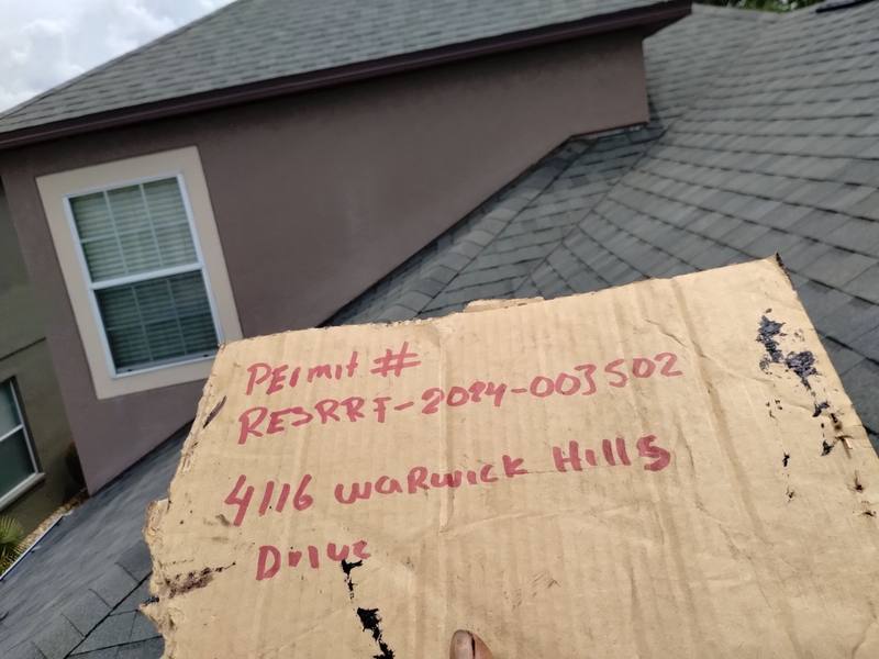 completed roofing project in Wesley Chapel FL