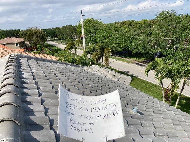 completed roofing project in Coral Springs FL