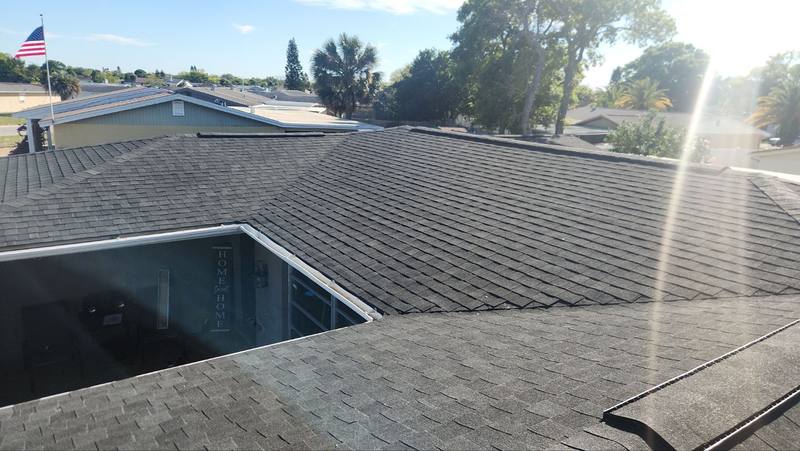 residential roof replacement by Hloska Roofing in Port Richey