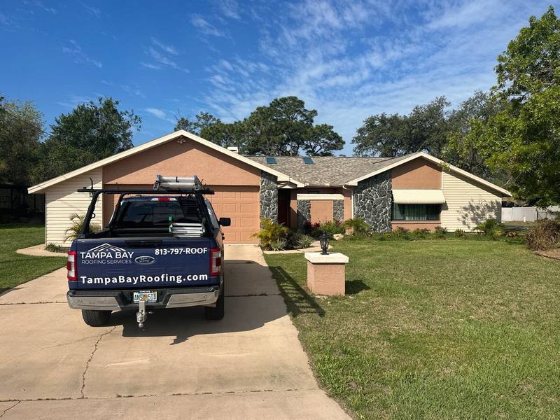 completed roofing project in Spring Hill FL