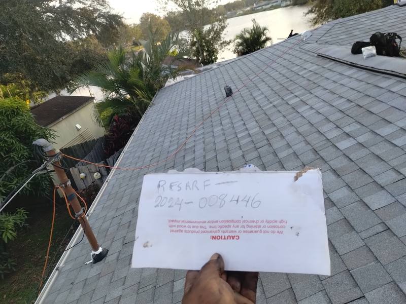 completed roofing project in New Port Richey FL