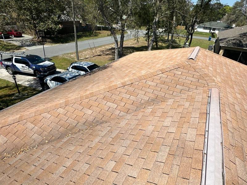 residential roof replacement by Hloska Roofing in Spring Hill