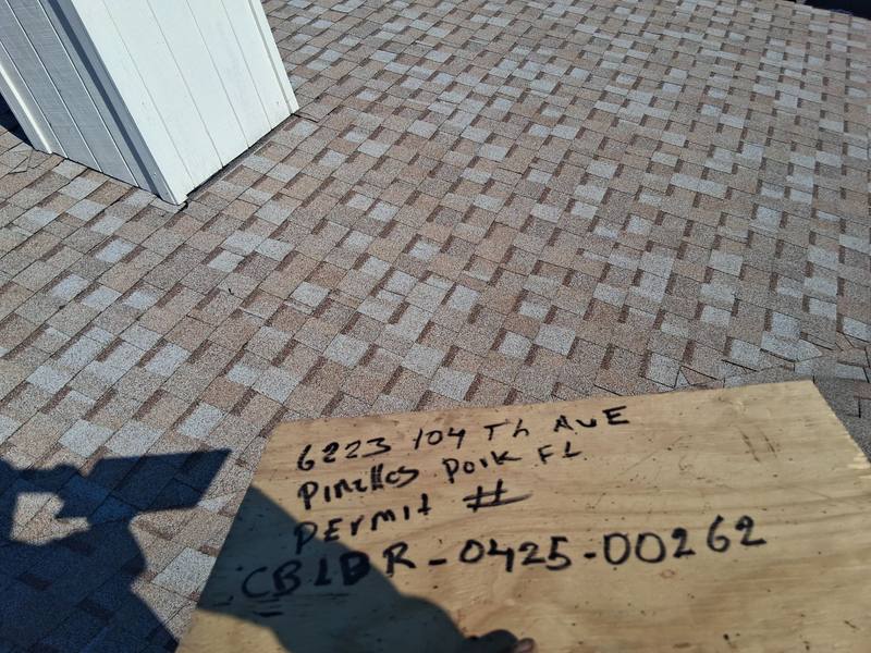 roofing project near 104th Ave in Pinellas Park