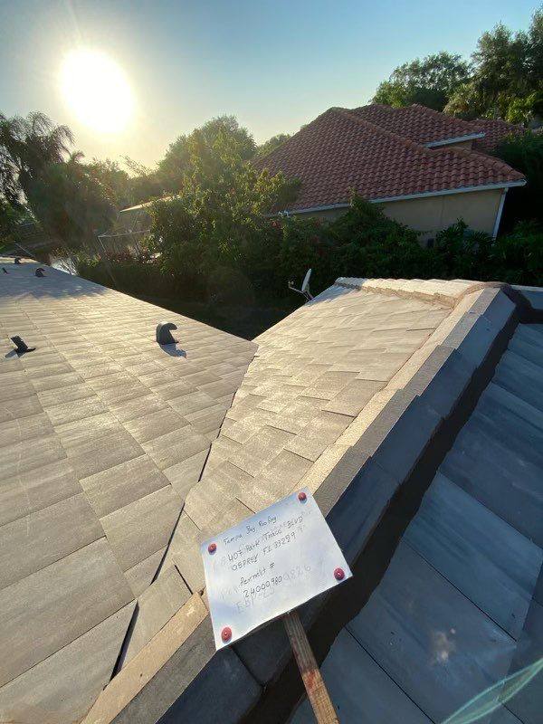 roofing project near Park Trace Blvd in Osprey