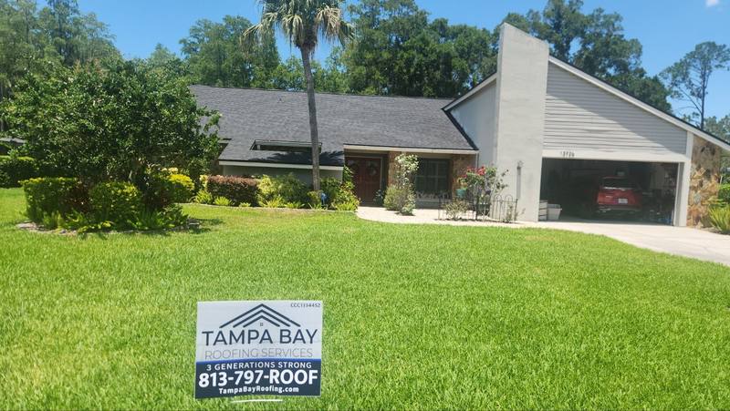 residential roof replacement by Hloska Roofing in Tampa