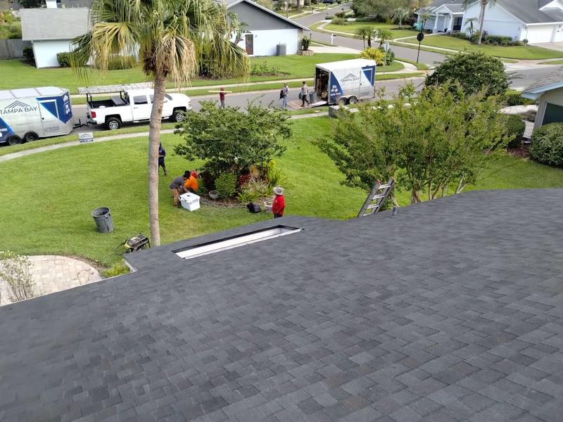 residential roof replacement by Hloska Roofing in Tampa