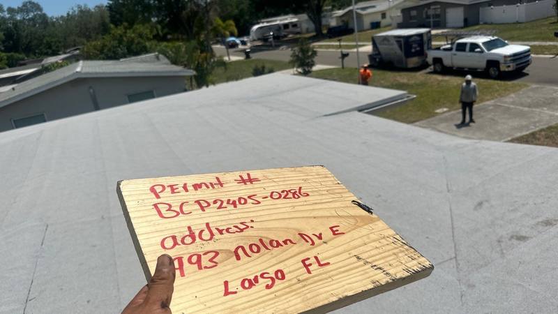 residential roof replacement by Hloska Roofing in Largo