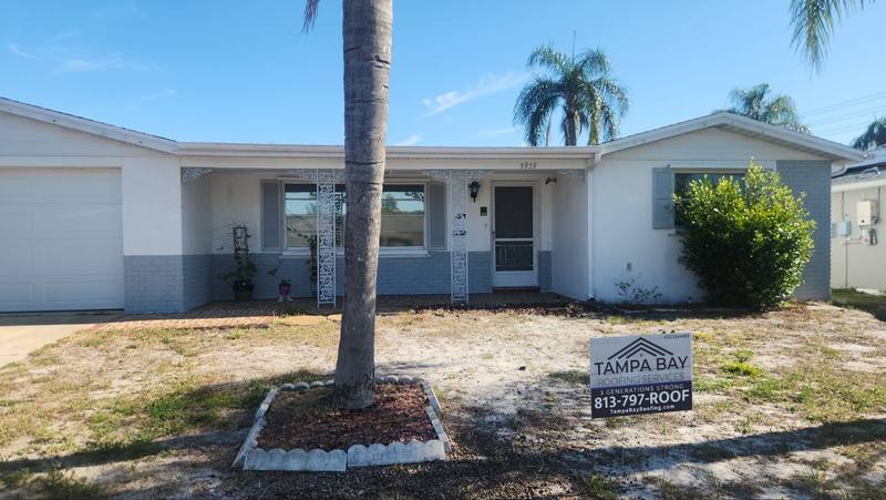 completed roofing project in New Port Richey FL