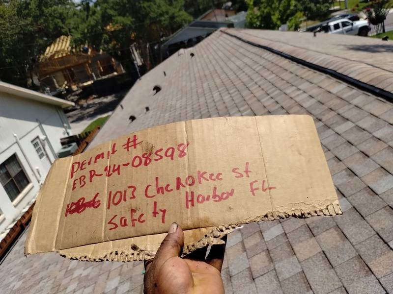 roofing project near Cherokee St in Safety Harbor