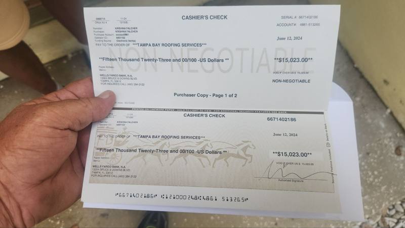 completed roofing project in Lutz FL