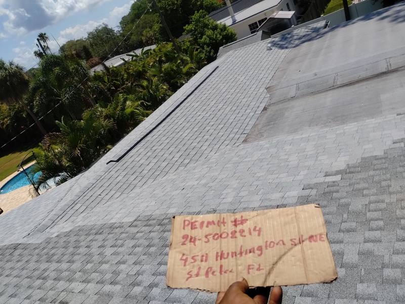 roofing project near Huntington St NE in St. Petersburg