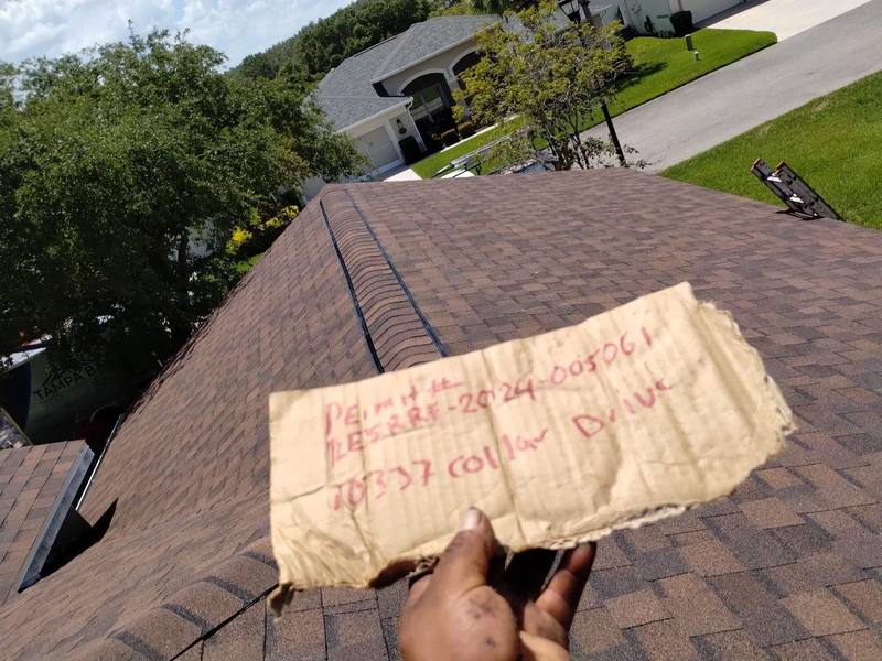 completed roofing project in San Antonio FL