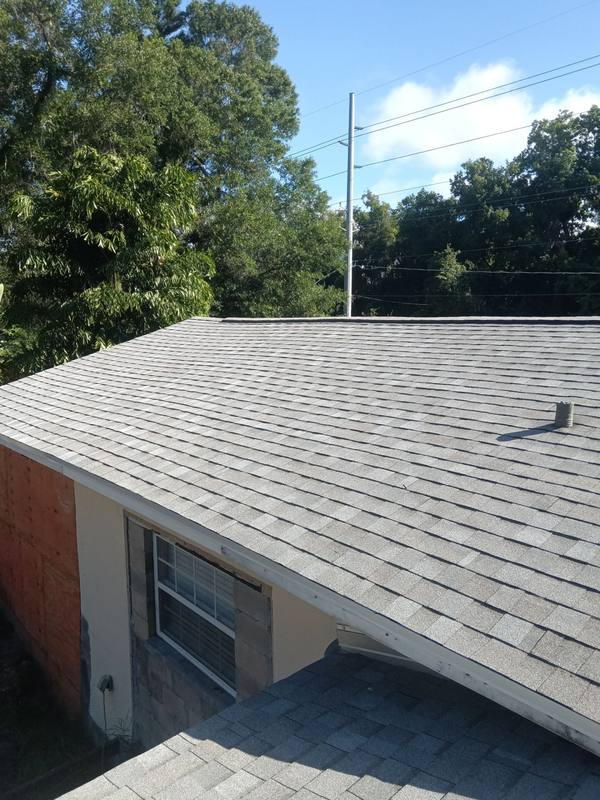 completed roofing project in Tampa FL