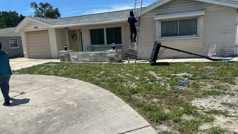 completed roofing project in Port Richey FL